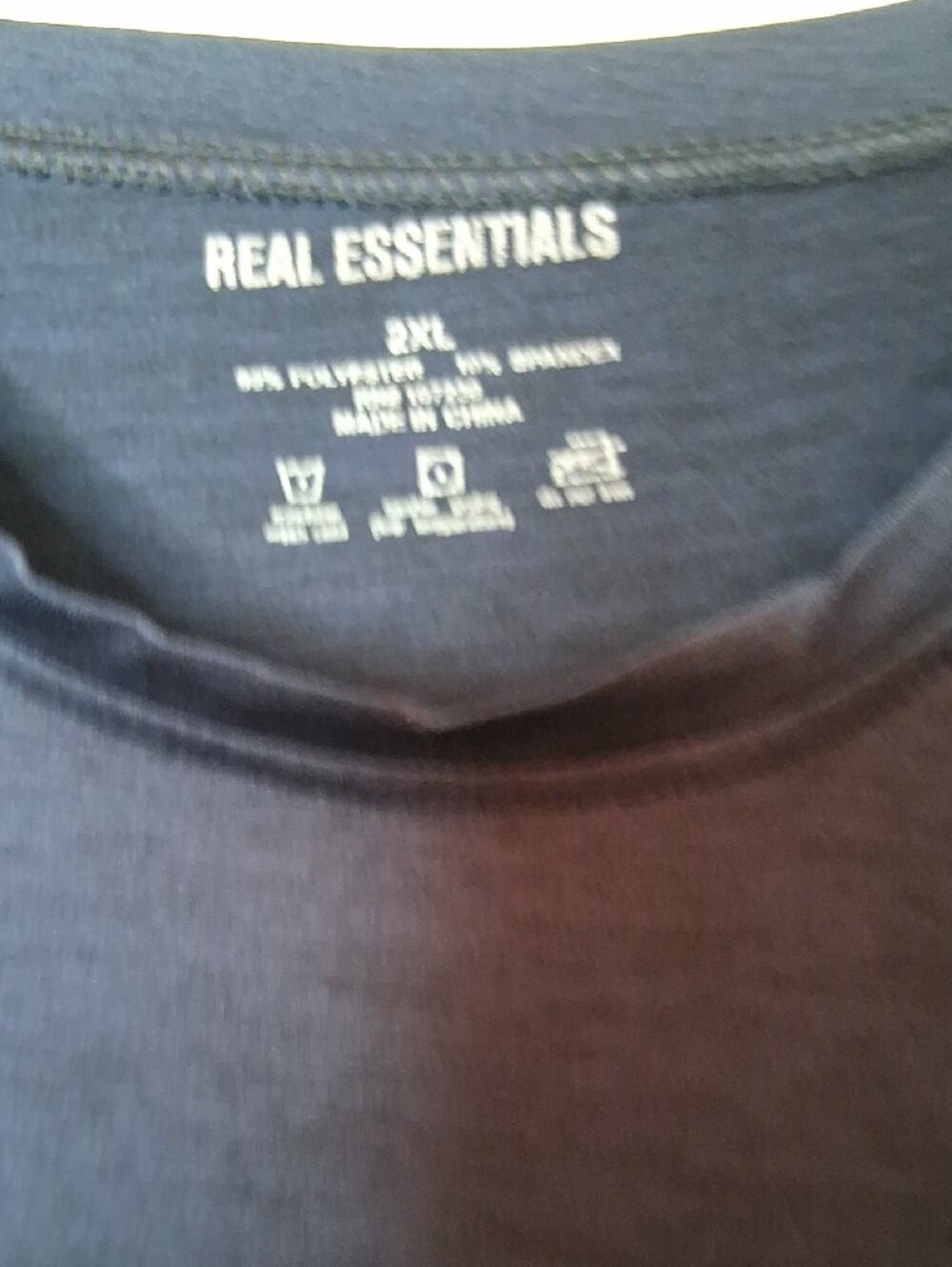 Essentials Men's Size 2XL Navy and Dark Gray Short Sleeve Tee. Golf, Athleisure - Picture 2 of 8